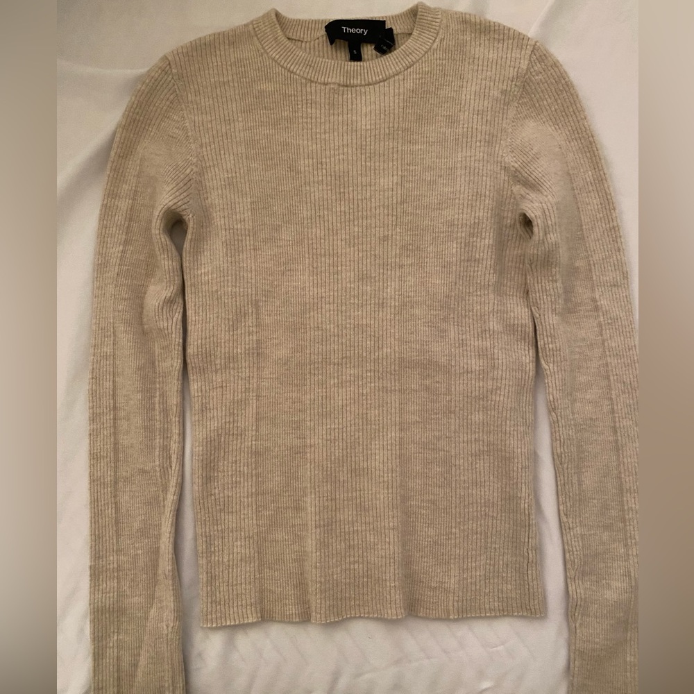 Theory merino wool crew neck sweater, S